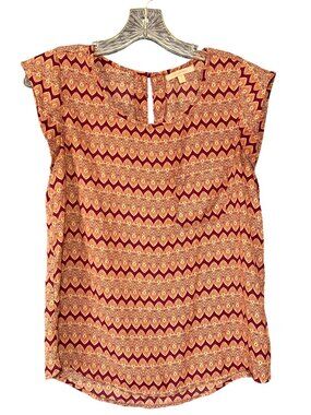 Sleeveless Top Geometric Print Blouse